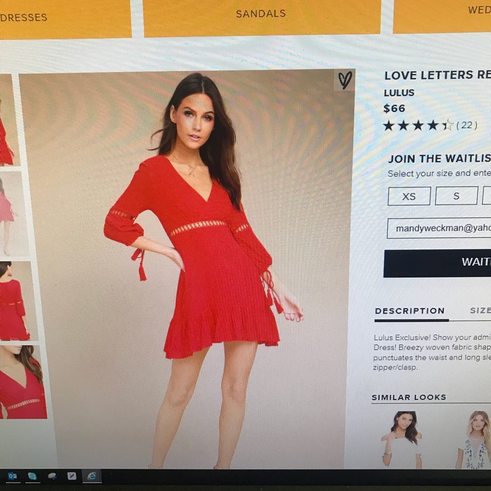 Lulus Red dress